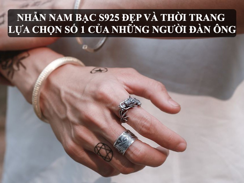 NHAN NAM BAC S925 DEP VA THOI TRANG LUA CHON SO 1 CUA DAN ONG