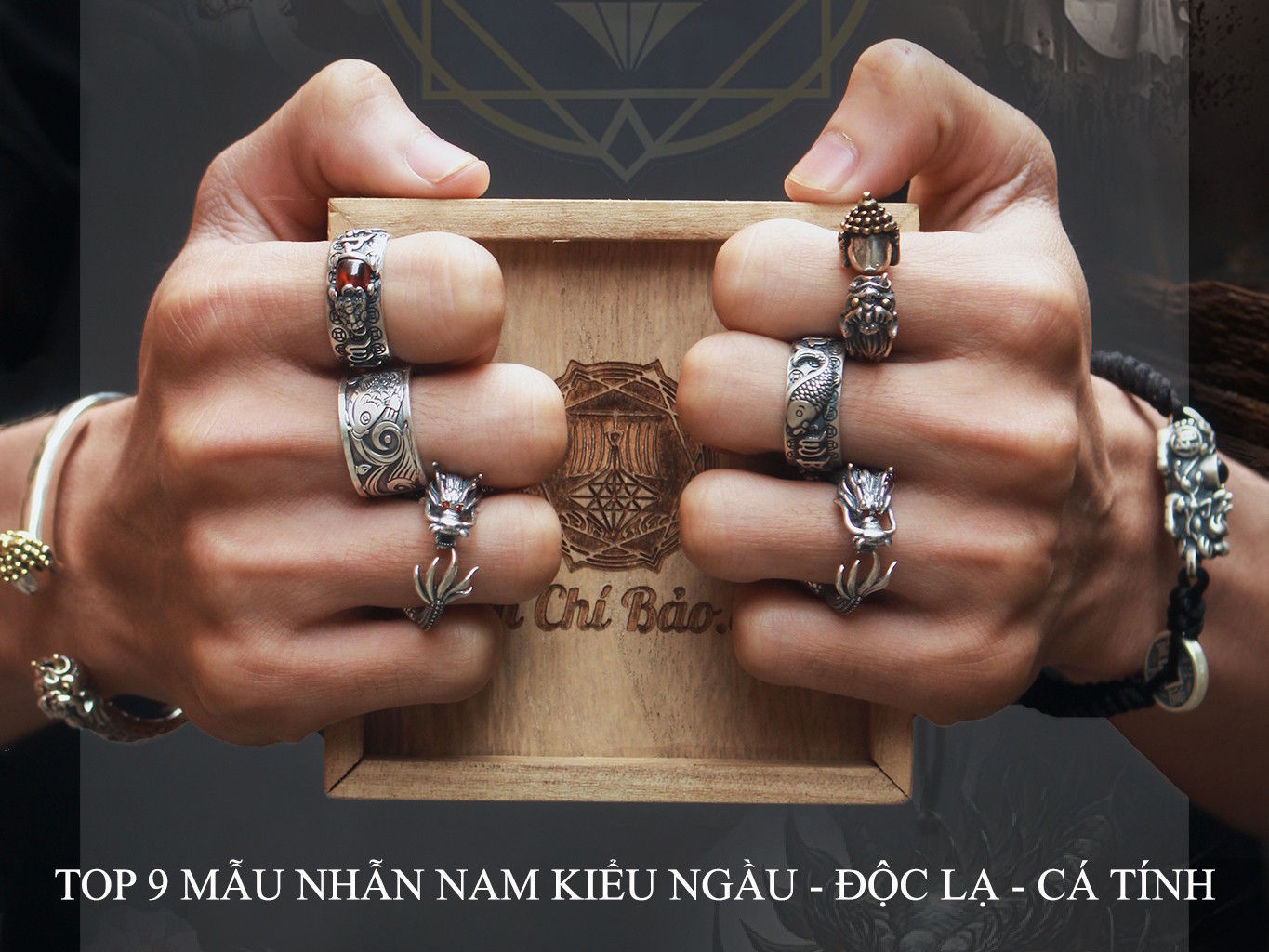 TOP 9 MAU NHAN NAM KIEU NGAU DOC LA CA TINH