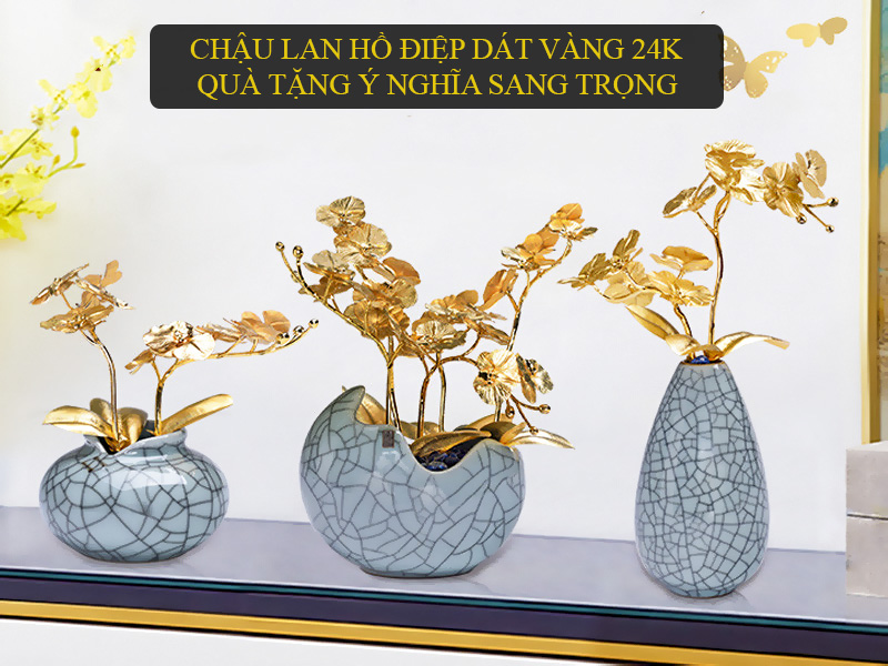CHAU LAN HO DIEP DAT VANG 24K QUA TANG Y NGHIA SANG TRONG