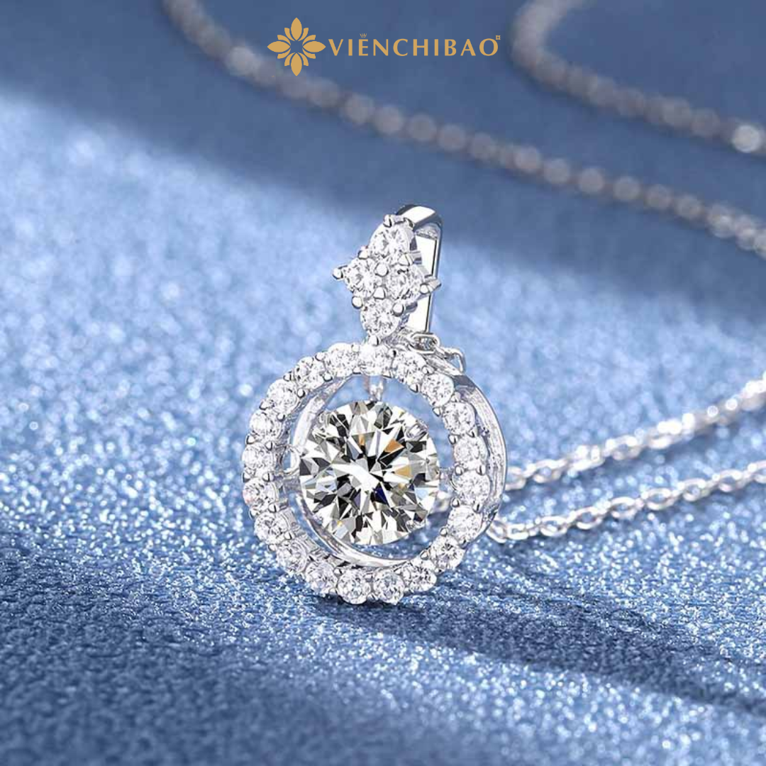 Dây chuyền Đá nhảy Mossanite 6,5li day-chuyen-da-nhay