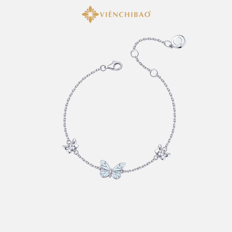 Lắc Tay Hồ Điệp Phát Sáng - Bạc Ý S925
