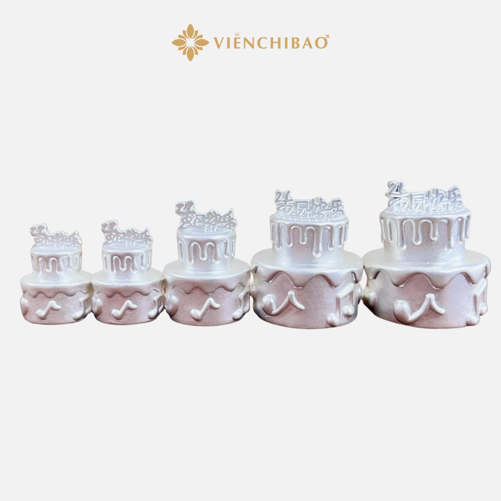 Bánh Sinh Nhật 2 Tầng Bạc S999 - Viễn Chí Bảo