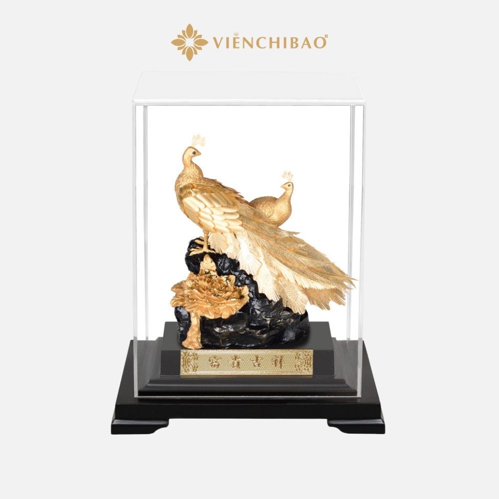 Vật Phẩm Song Công Phú Quý Dát Vàng 24K - Viễn Chí Bảo 5 Song Cong Dat Vang 6