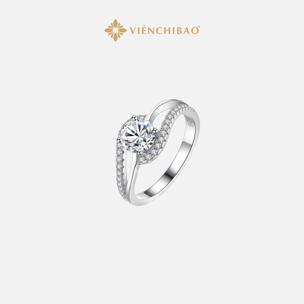 NHẪN DẢI NGÂN HÀ MOISSANITE 5.5LI - VIỄN CHÍ BẢO - N0079