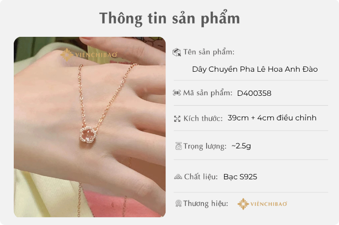 DÂY CHUYỀN PHA LÊ HOA ANH ĐÀO - VIỄN CHÍ BẢO - D400358 1 D401097 Done 20