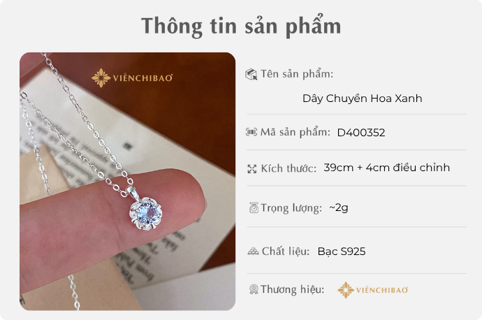 DÂY CHUYỀN HOA XANH - VIỄN CHÍ BẢO - D400352 1 D401097 Done 26