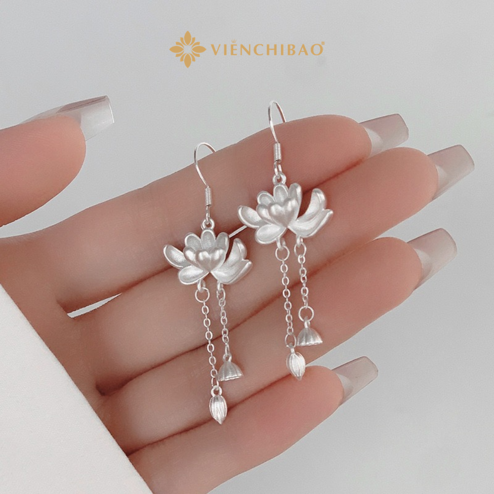 BÔNG TAI HOA SEN TUA RUA - VIỄN CHÍ BẢO - B001268 2 Vienchibao.com 15