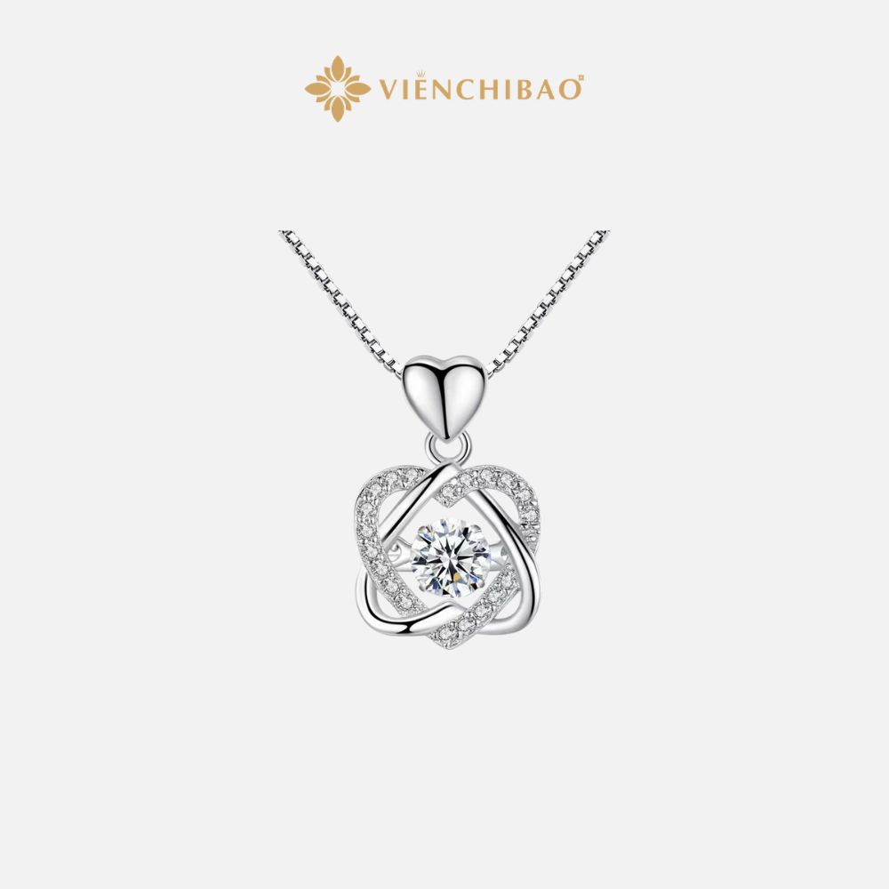 MẶT DÂY ĐÁ NHẢY TRÁI TIM MOISSANITE 5LI - VIỄN CHÍ BẢO - M610100