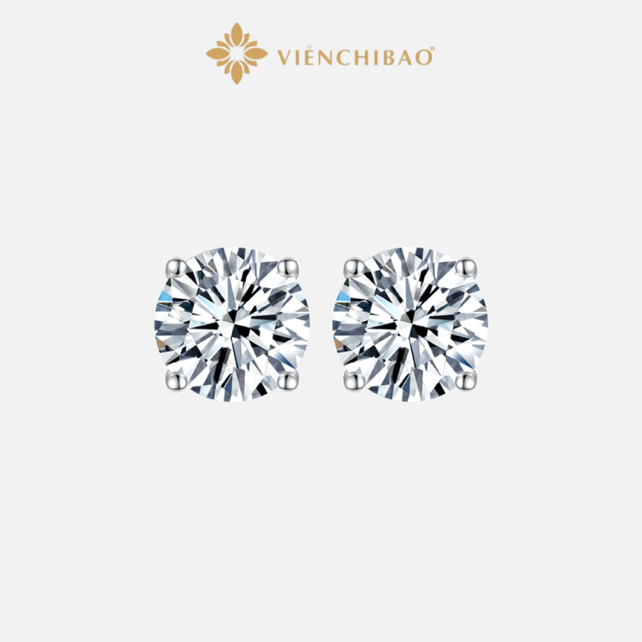 Bông tai moissanite