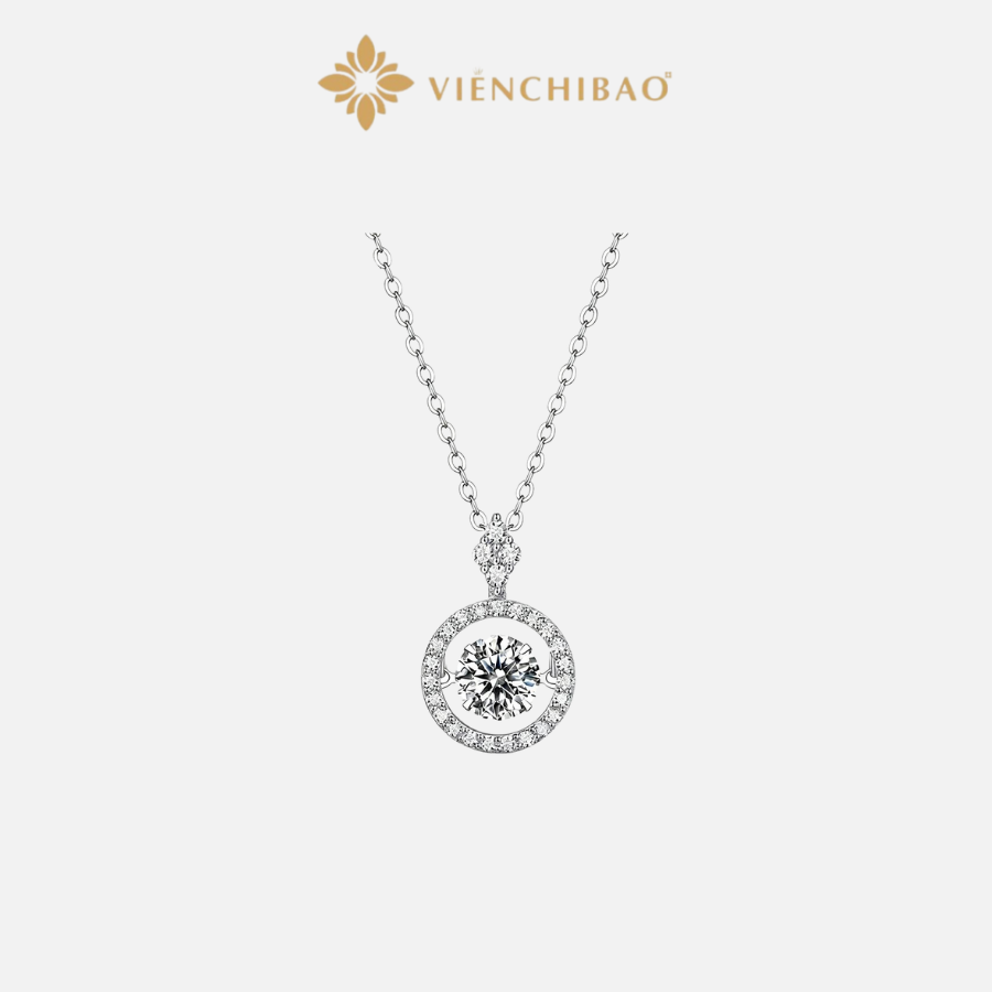 Dây chuyền đá nhảy Moissanite