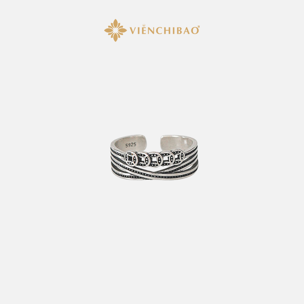 NHẪN KIM TIỀN TÀI LỘC S925 - VIỄN CHÍ BẢO - N0019 5 Vienchibao.com 10 7