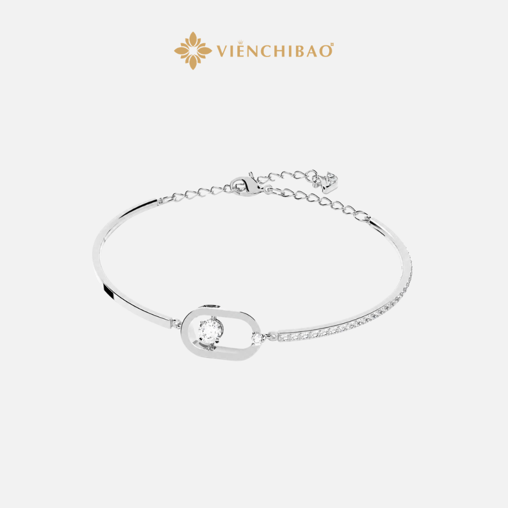 LẮC TAY DAO QUANG S925 ĐÍNH ĐÁ MOISSANITE 5LY - VIỄN CHÍ BẢO - L0032
