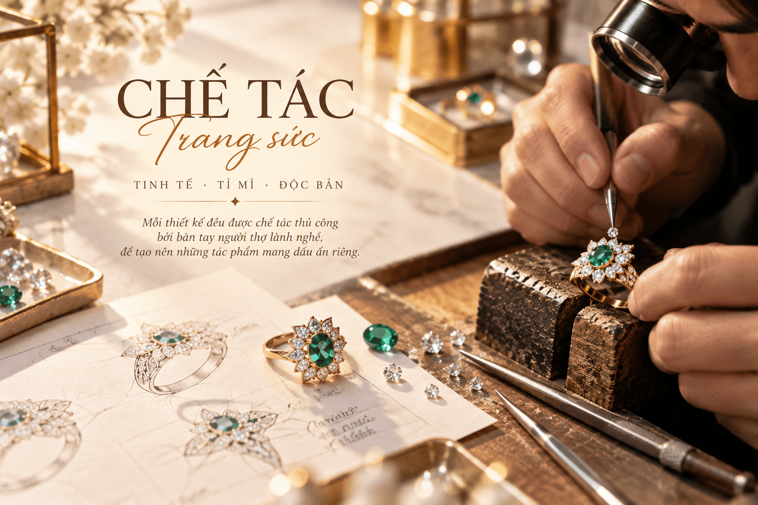 Chế Tác Trang Sức: Quy Trình Tạo Nên Tác Phẩm Kim Hoàn 2 Chế tác trang sức