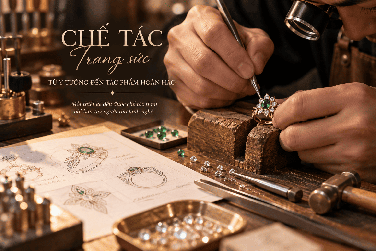 Chế Tác Trang Sức: Quy Trình Tạo Nên Tác Phẩm Kim Hoàn 1 Chế tác trang sức